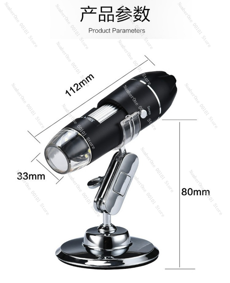 Usb Microscope Digital - 1600Xデジタル顕微鏡高解像度電子拡大鏡ポータブルUSB顕微鏡