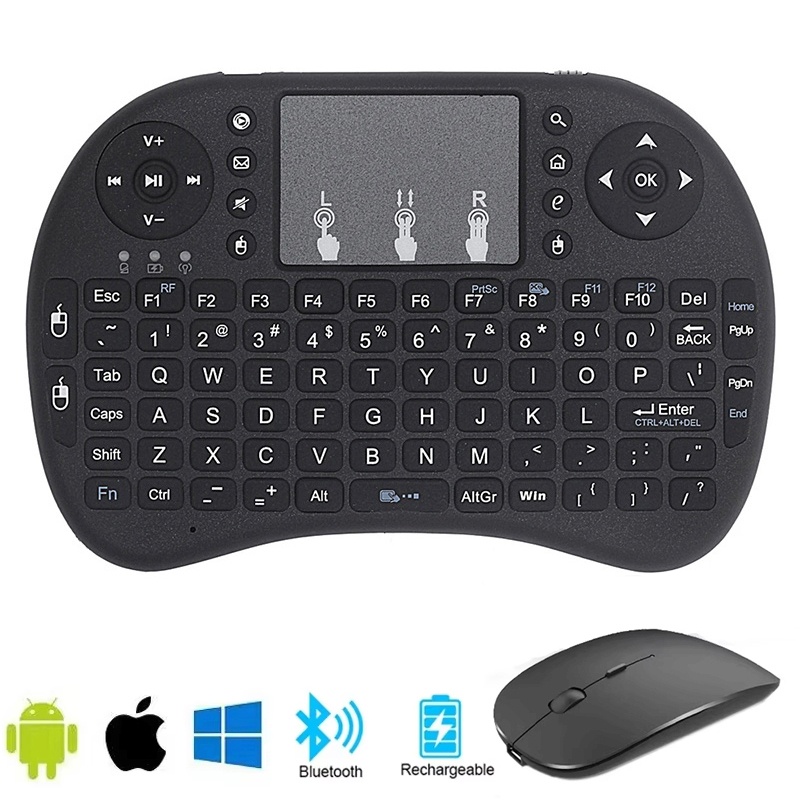 Wireless Keyboard Mini - ミニ英語 Bluetooth キーボードポータブルワイヤレスキーボード充電式タブレットキーボード電話スマート TV ボックスラップトッププロジェクター用