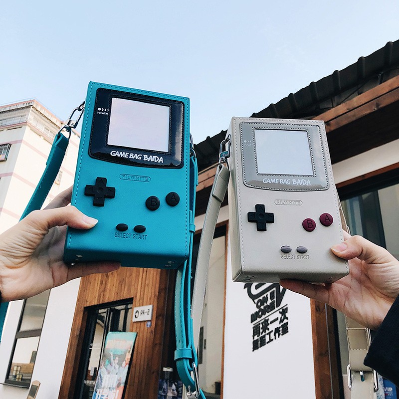 Handheld Game Console - PUゲーム機デザインクリエイティブクロスボディバッグ2026人気カップルバッグ多用途通勤女性用クロスボディバッグ