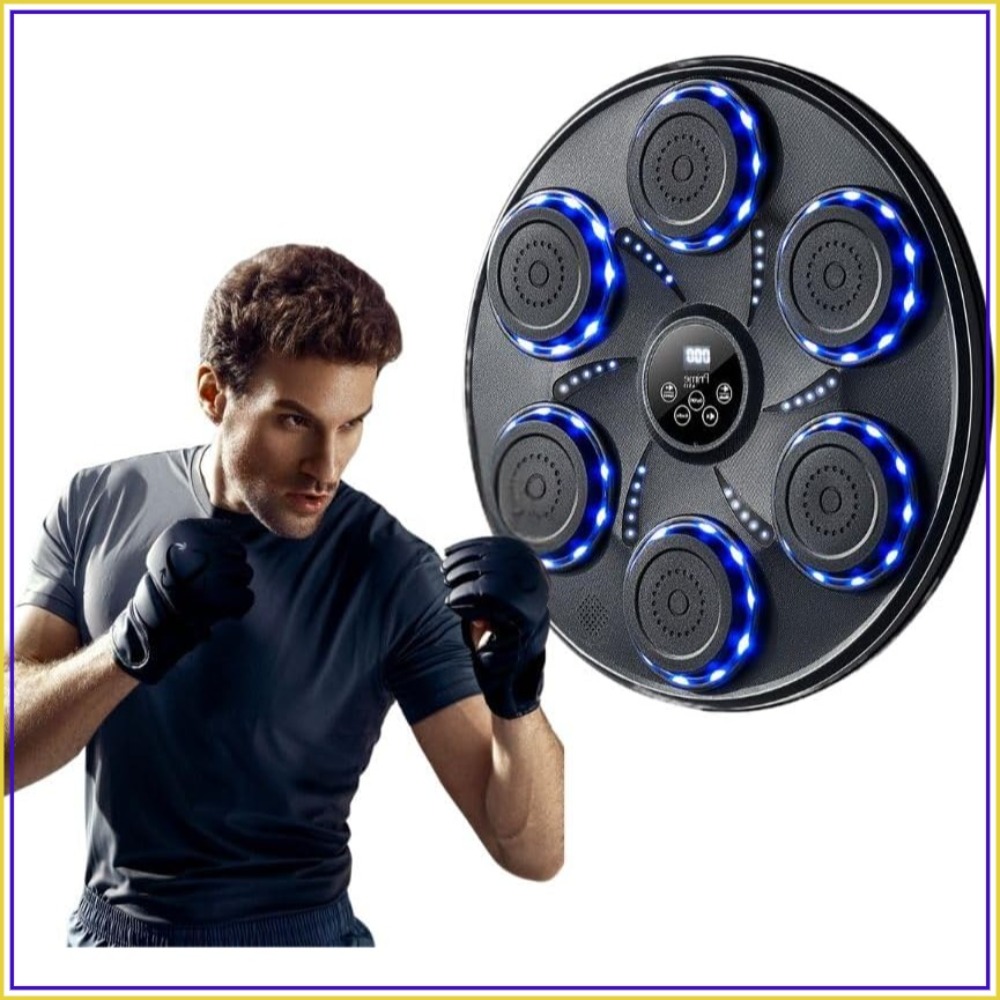 Led Gloves Music - スマートミュージックボクシングマシン（グローブ、Bluetooth、LEDライト付き）ホームジム用