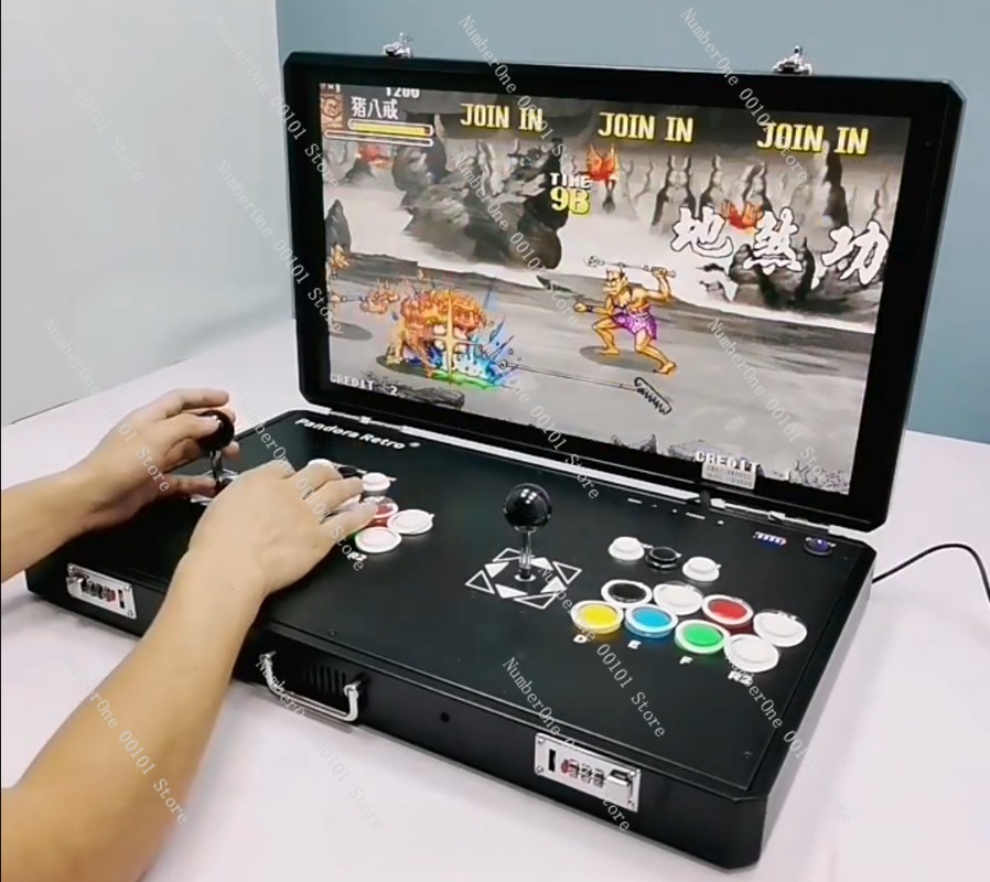 Handheld Game Console - ポータブルレトロアーケードゲーム機、デュアルジョイスティックコントローラー搭載対戦型ゲーム機（内蔵ゲーム＆TV出力付き）、携帯型おもちゃ