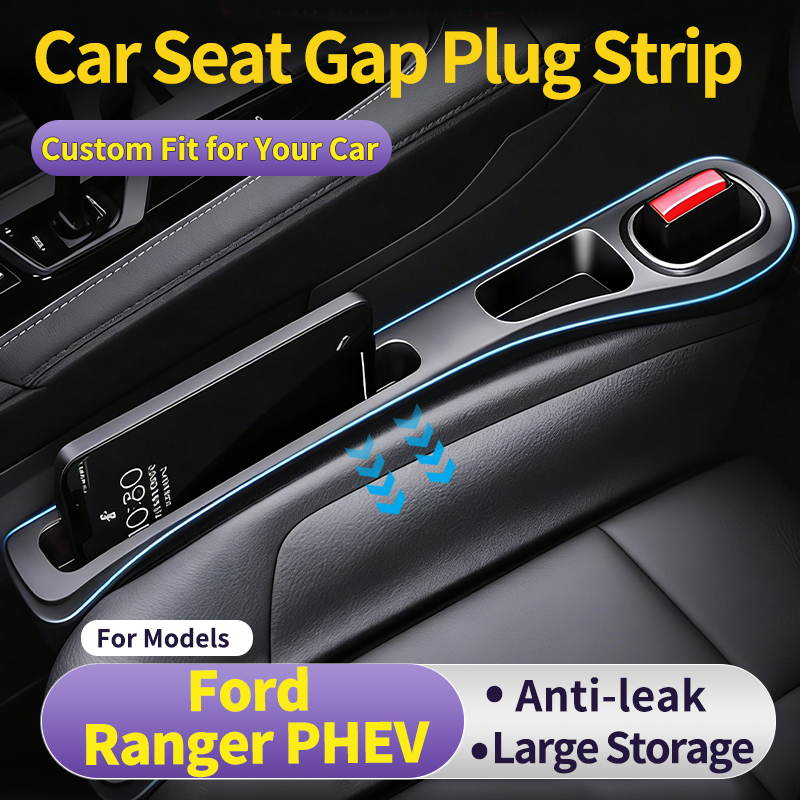 Gadgets For Electronics - カスタムフィット フォード レンジャー PHEV 車用シート隙間フィラー 隙間収納