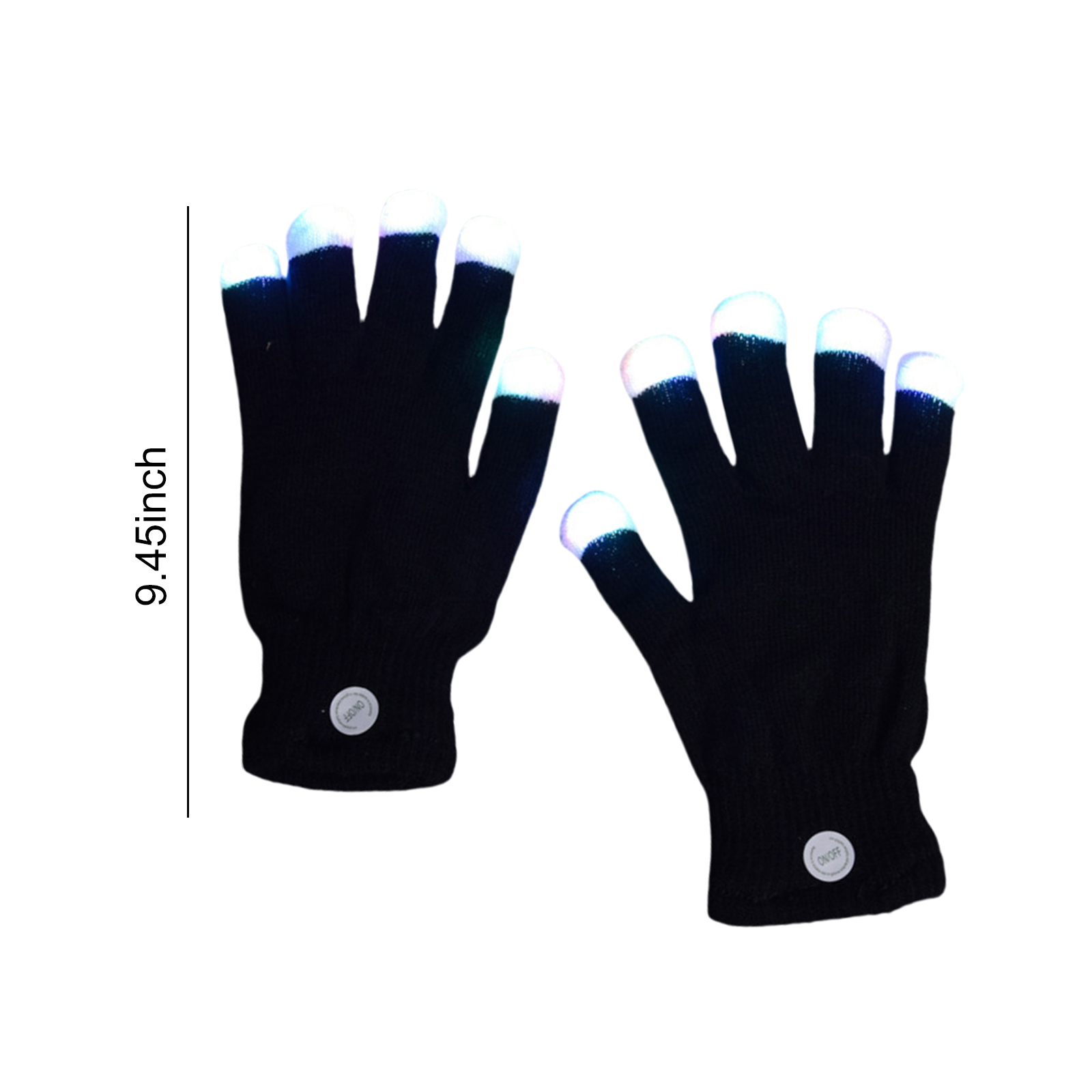LED点滅指ライトグローブ通気性のあるカラフルなレイブライト - Led Gloves Music のレビューと価格