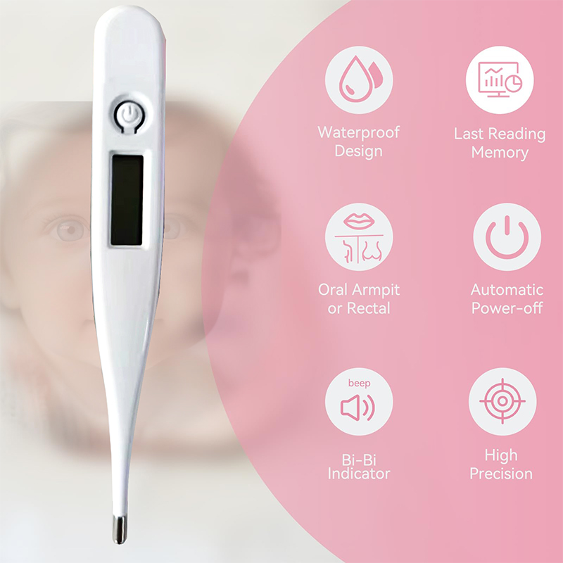 デジタルLCD口腔温度計,電子臨床温度計,温度測定,子供,赤 - Gadgets For Electronics のレビューと価格
