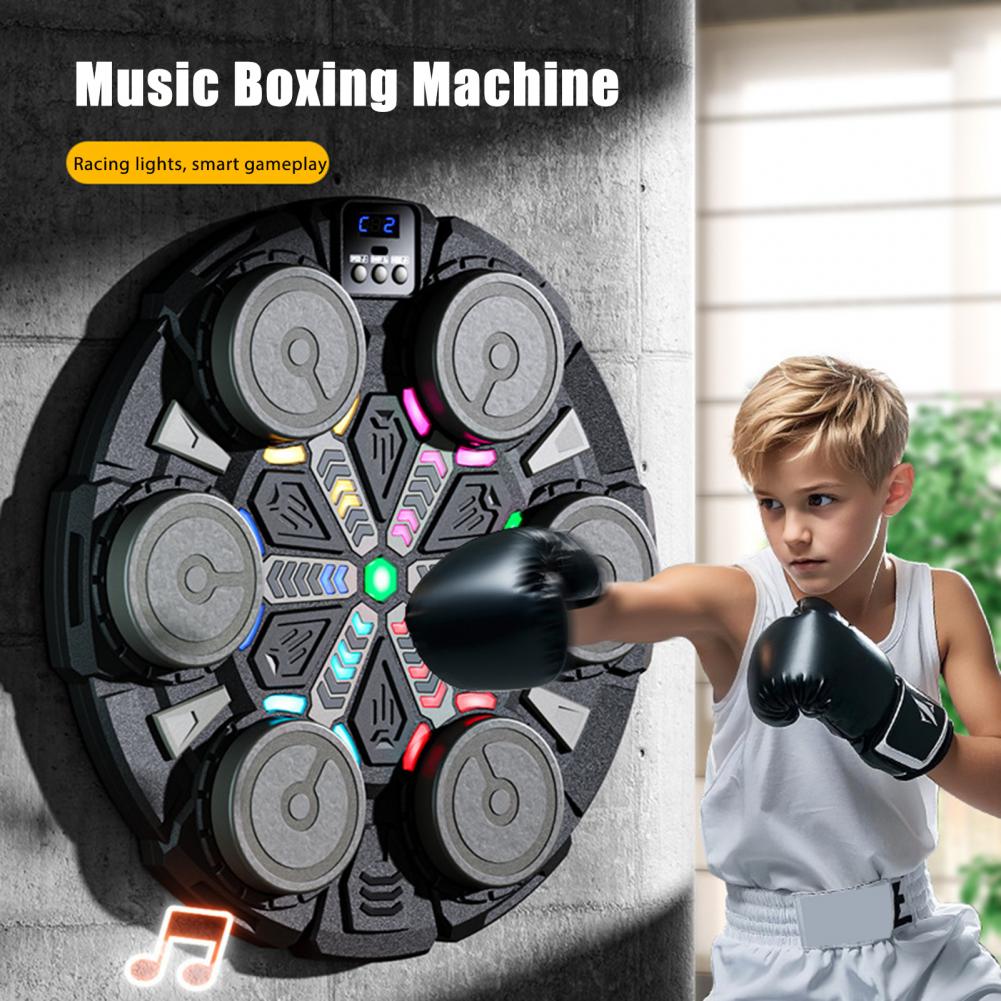 35cm 音楽付きボクシングマシン、グローブ付き、壁掛け式、 - Led Gloves Music のレビューと価格