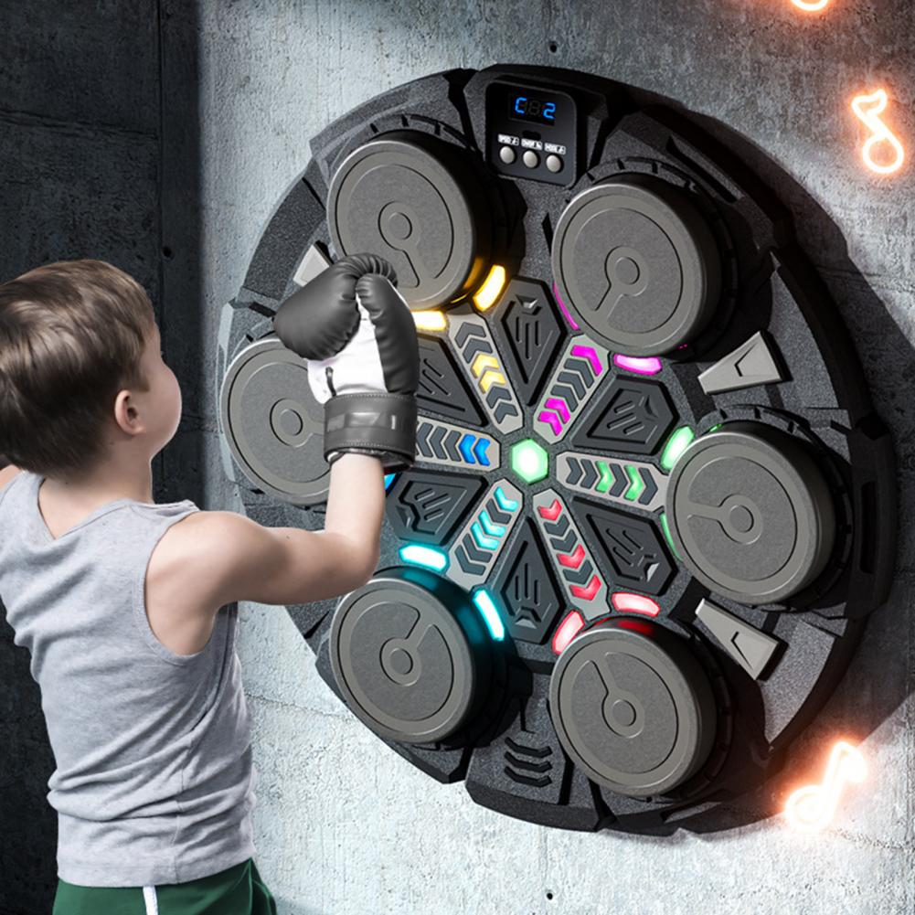 35cm 音楽付きボクシングマシン、グローブ付き、壁掛け式、 - Led Gloves Music のレビューと価格