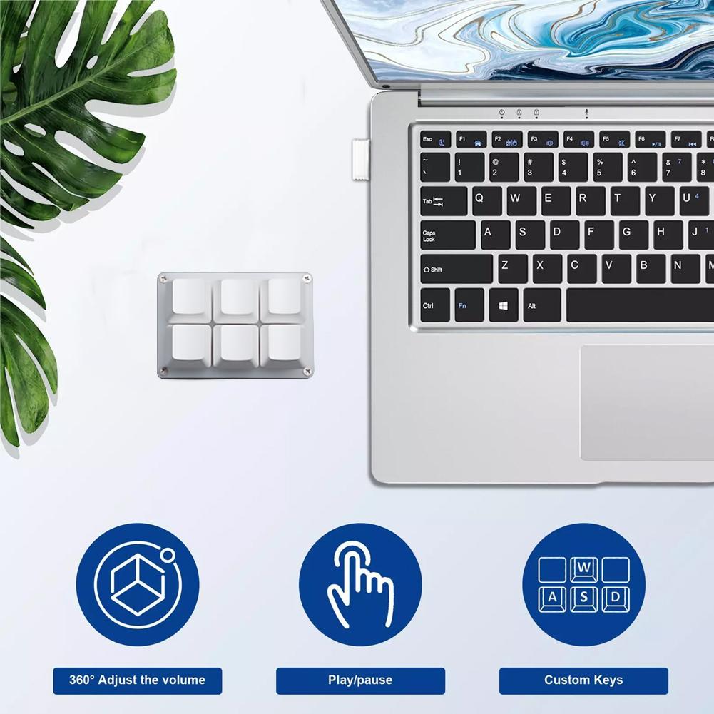 ミニ 6 キーキーボード Bluetooth カスタムキーパ - Wireless Keyboard Mini のレビューと価格