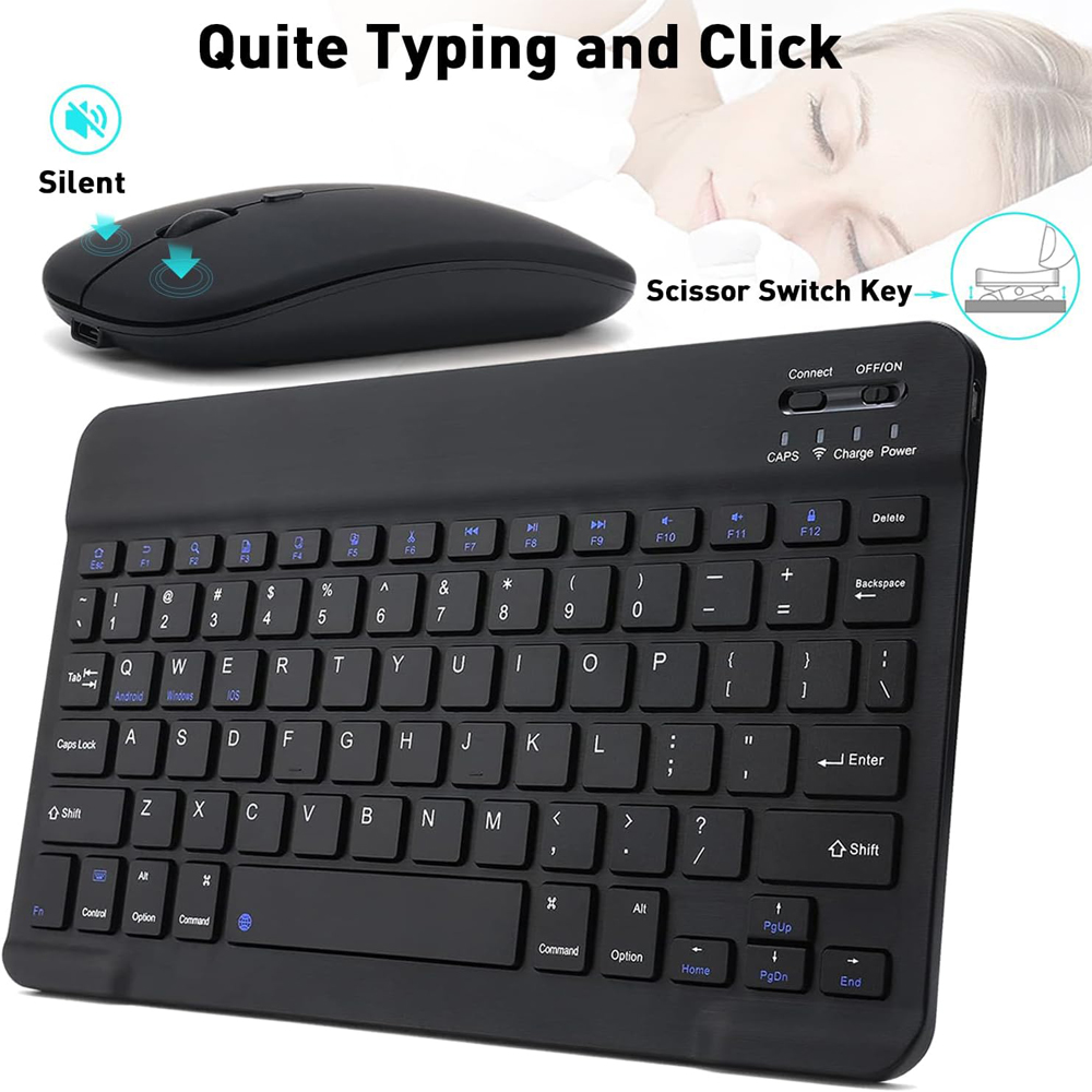 10 インチワイヤレス Bluetooth ミニキーボード  - Wireless Keyboard Mini のレビューと価格