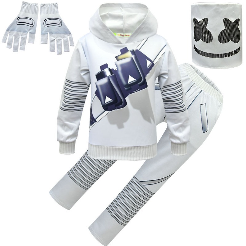 子供用コスプレ衣装 男の子用 マシュメロ DJ 面白いコスチ - Led Gloves Music のレビューと価格