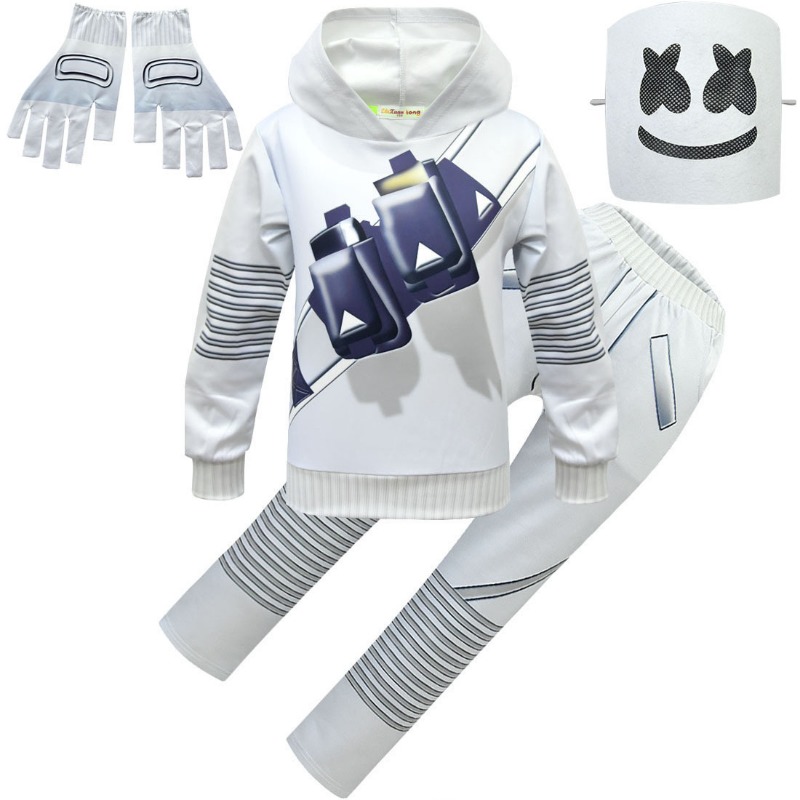 子供用コスプレ衣装 男の子用 マシュメロ DJ 面白いコスチ - Led Gloves Music のレビューと価格