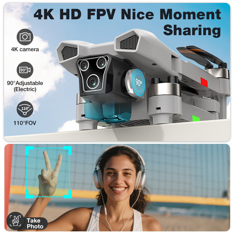 新型ホットL017プロドローン ブラシレス 3Dロール 36 - Gadgets For Electronics のレビューと価格