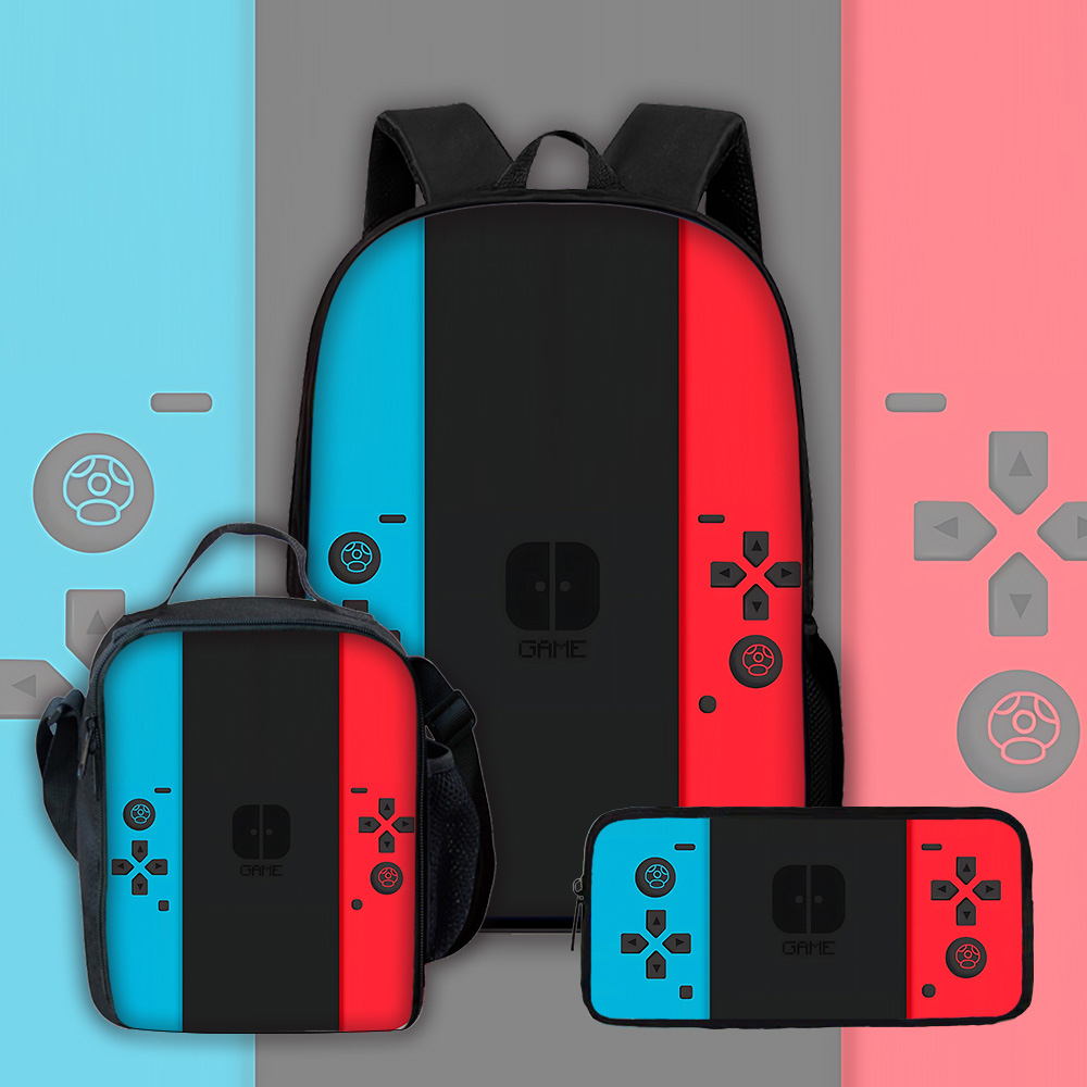 ゲーム機型子供用スクールバックパック、ランチバッグ、鉛筆バッ - Handheld Game Console のレビューと価格