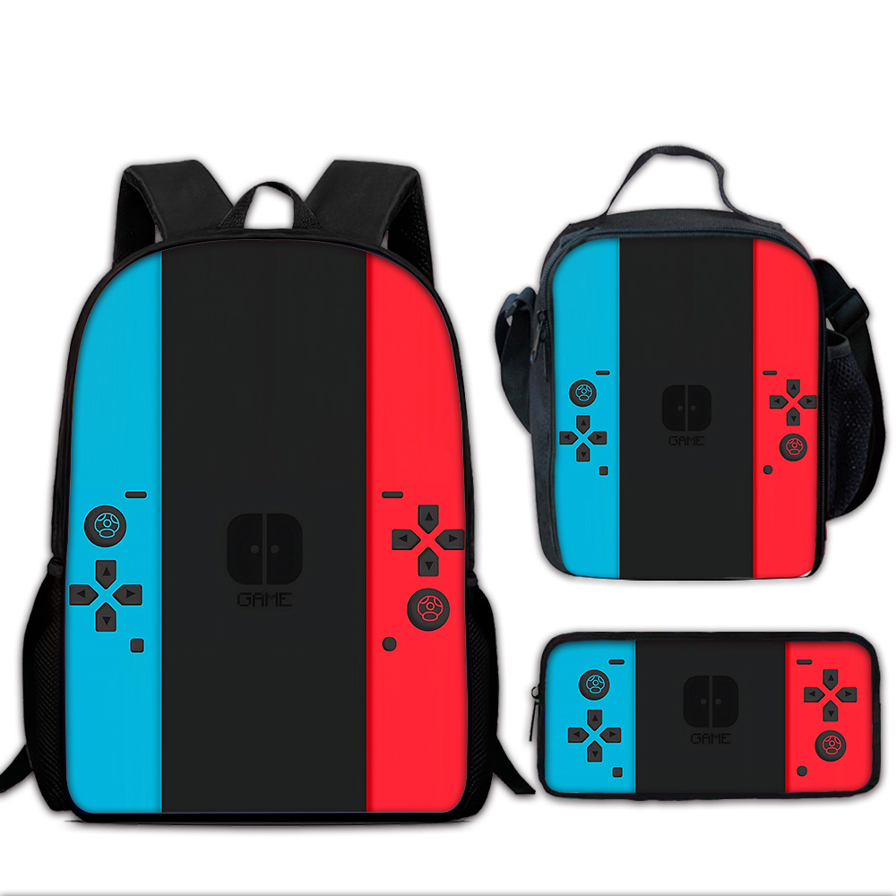 ゲーム機型子供用スクールバックパック、ランチバッグ、鉛筆バッ - Handheld Game Console のレビューと価格