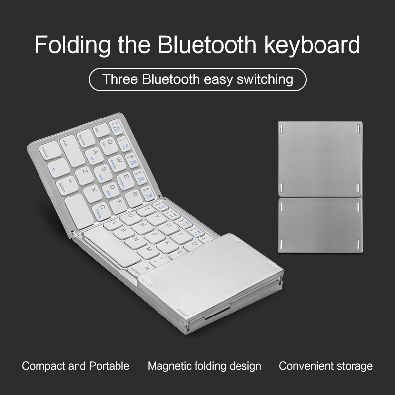 韓国語英語ミニポータブル折りたたみキーボードワイヤレス Bl - Wireless Keyboard Mini のレビューと価格